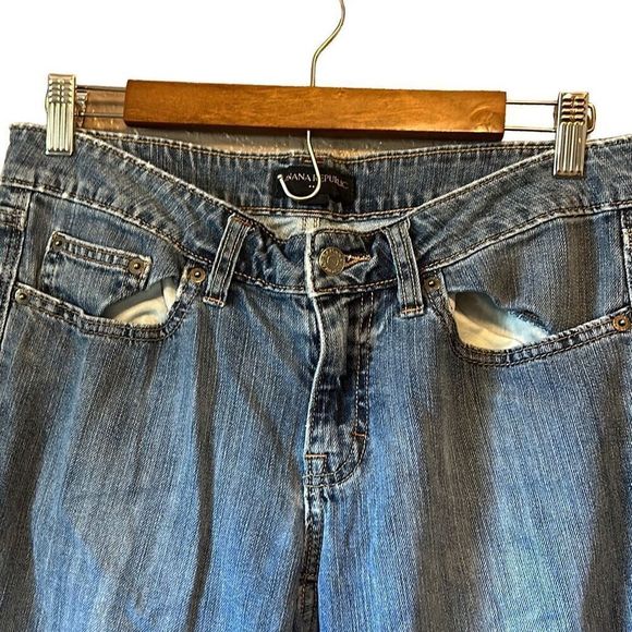 Bootcut Jeans Low Rise‎ Women's Denim Blue Wash Classic - Picture 2 of 5